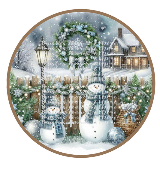 10” WINTER WONDERLAND 1 WREATH SIGN