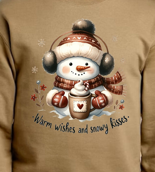 WARM WISHES AND SNOWY KISSES DTF SWEATSHIRT