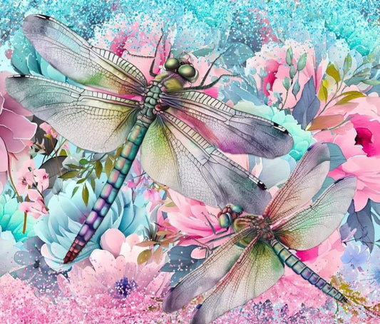 PASTEL DRAGONFLIES TUMBLER