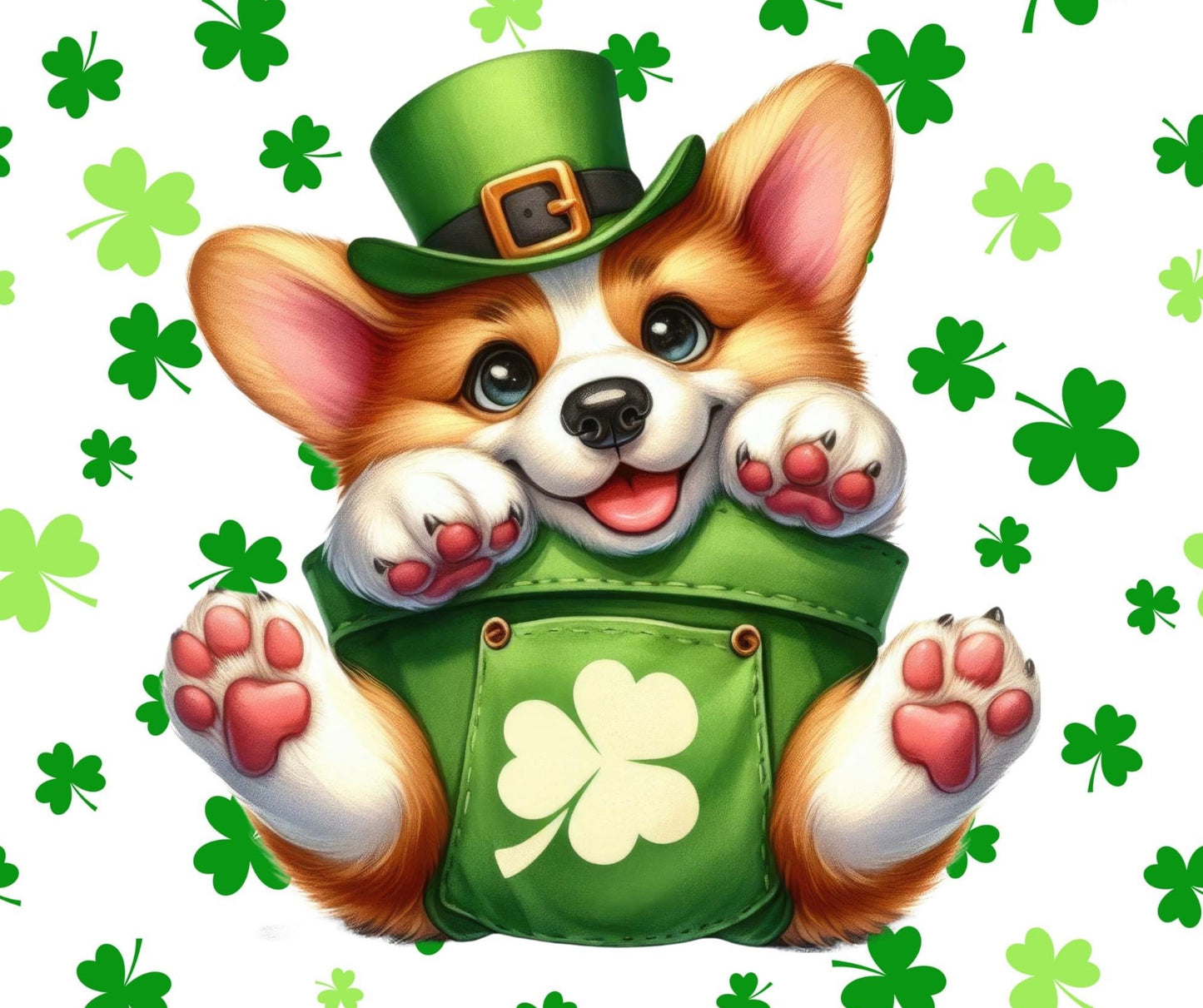 ST PATTYS CORGI TUMBLER