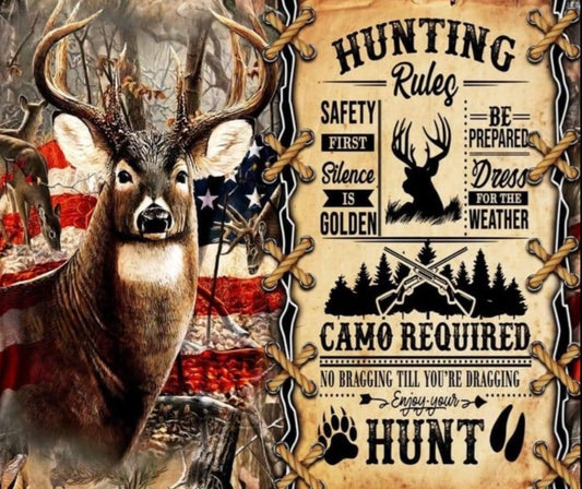 HUNTING RULES TUMBLER