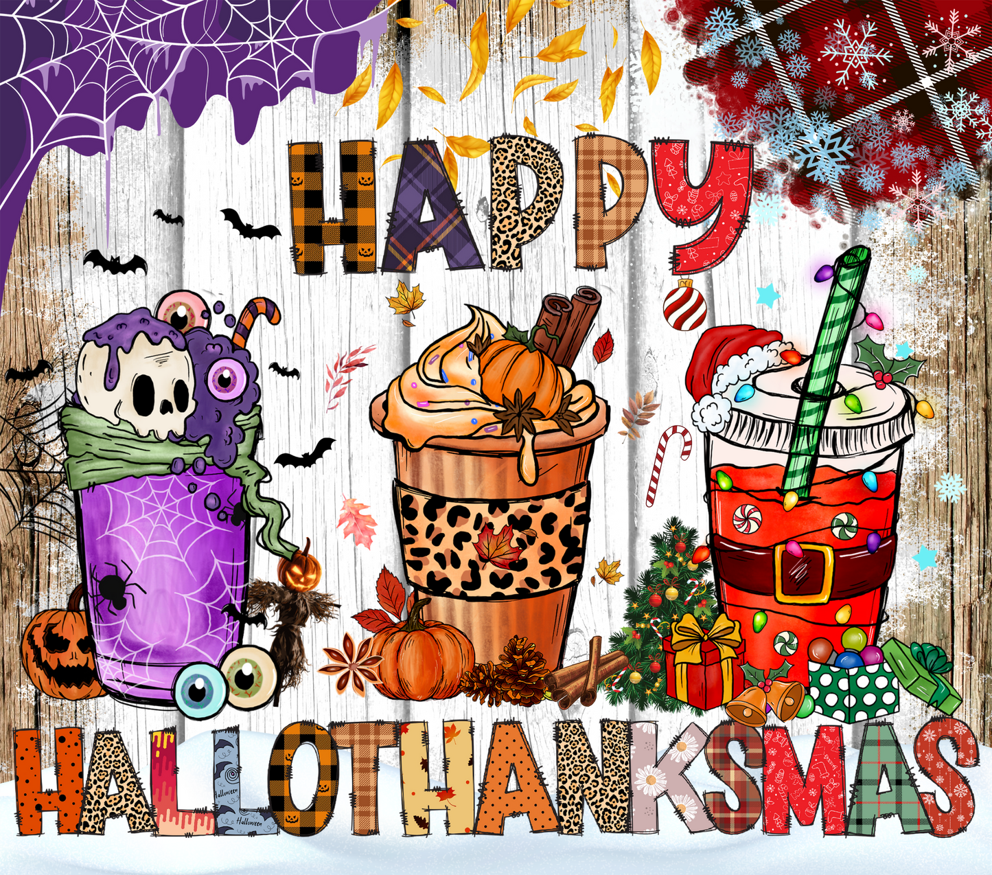 HAPPY HALLOTHANKSMAS TUMBLER