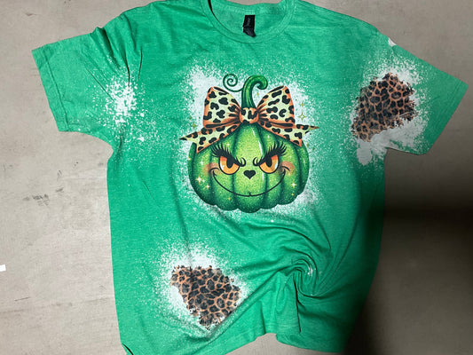 GREEN PUMPKIN BLEACHES T-SHIRT