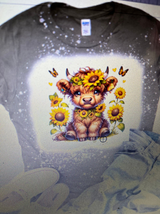 SUNFLOWER HIGHLAND BLEACHED T-SHIRT