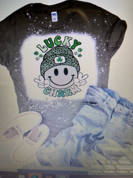 LUCKY CHARM BLEACHED T-SHIRT