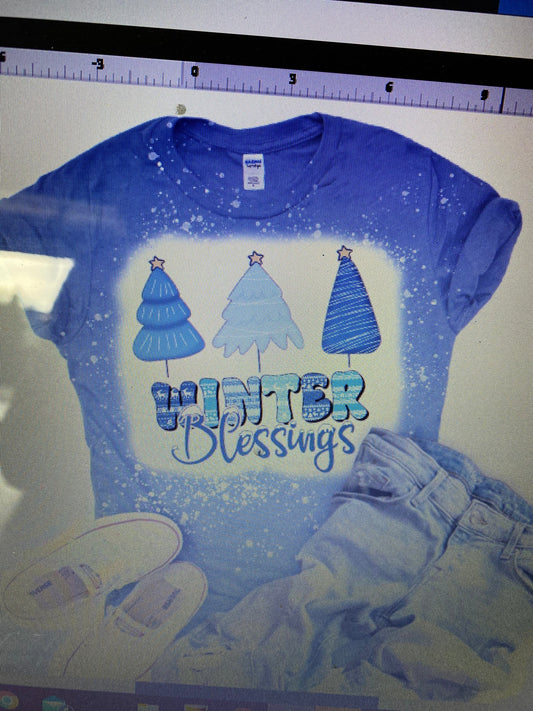 WINTER BLESSINGS BLEACHED T-SHIRT