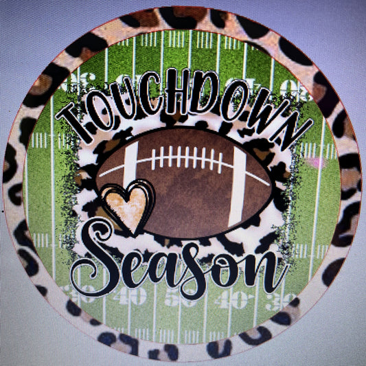 10" TOUCHDOWN SEASON WREATH SIGN