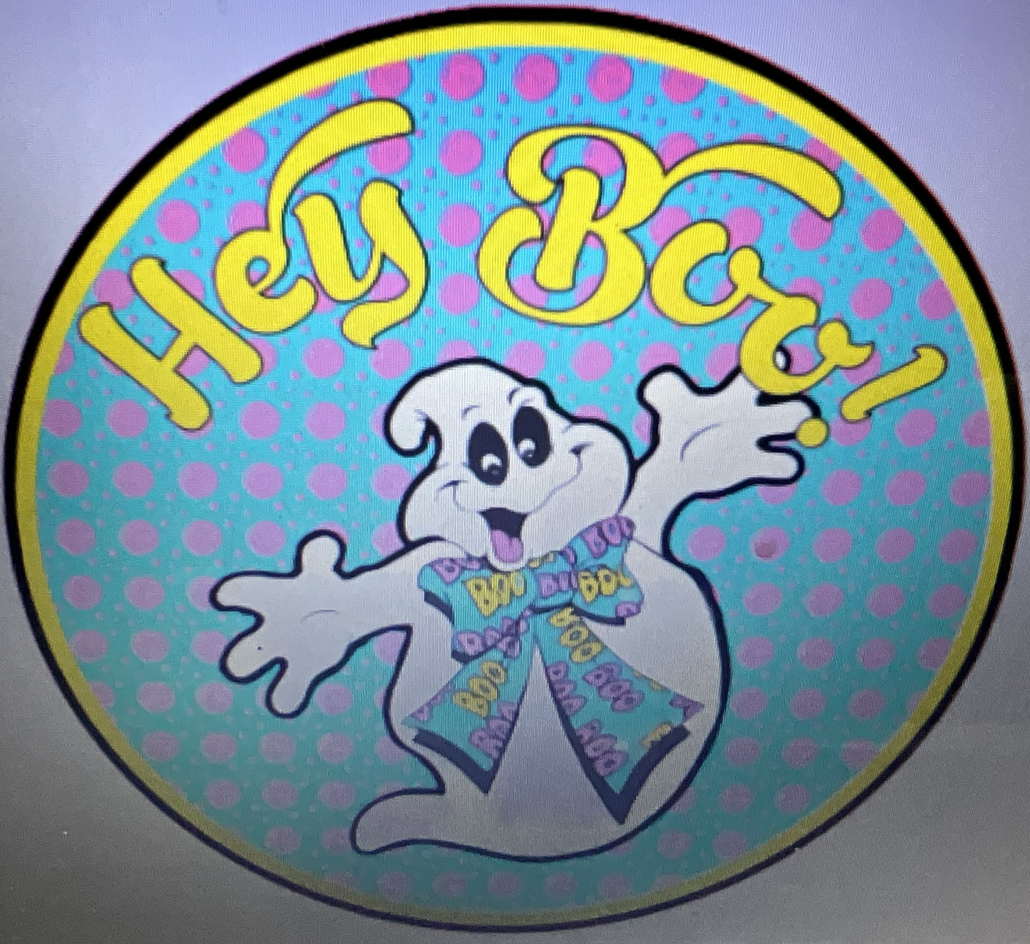 10" HEY BOO WREATH SIGN