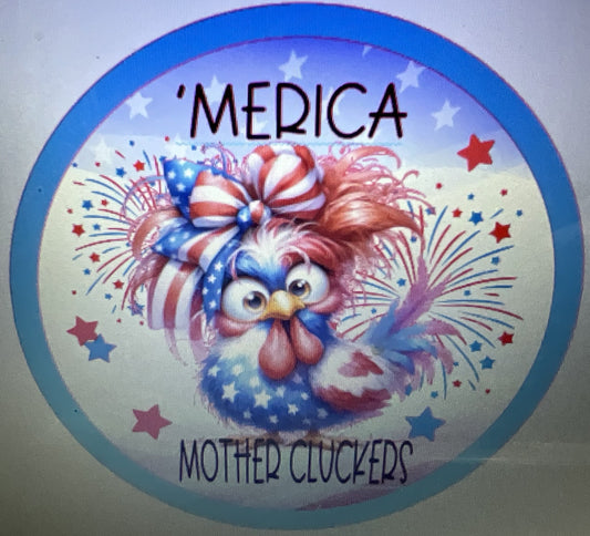 10" MERICA WREATH SIGN